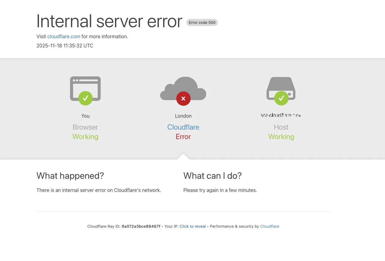Cloudflare 11月18日 全球宕机⚡事件 官方解释&个人看法 封面图