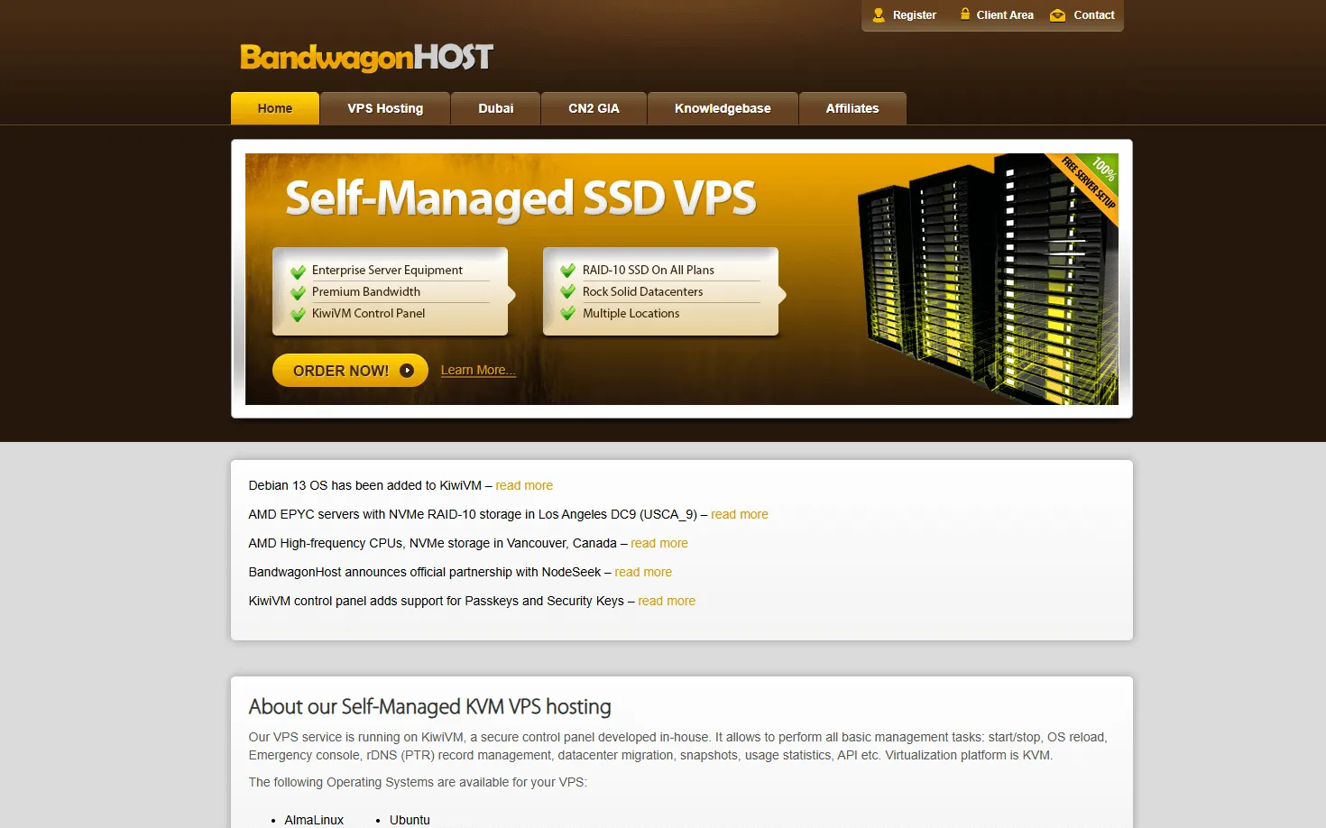 搬瓦工（BandwagonHost）- 知名优化线路VPS服务商，现售套餐、机房介绍 封面图